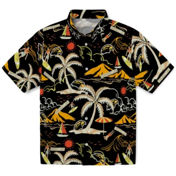 southern miss golden eagles palm tree island black hawaiian shirts best selling