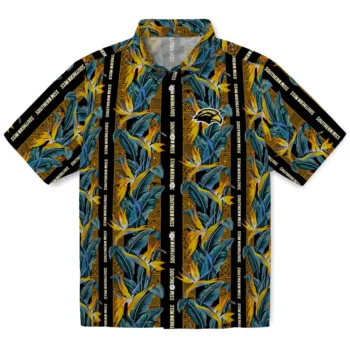 southern miss golden eagles paradise vines black hawaiian shirts best selling