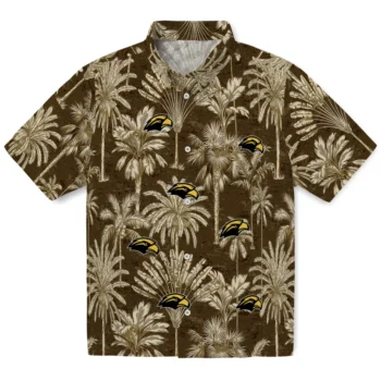 southern miss golden eagles palm shadows black hawaiian shirts best selling