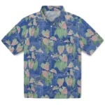 St. Louis Blues Hawaiian Shirt – Anthurium Overlay