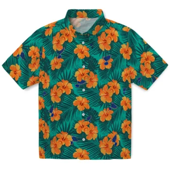 st louis blues hibiscus escape green hawaiian shirts best selling