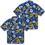 St. Louis Blues Hawaiian Shirt – Hibiscus Flower Design