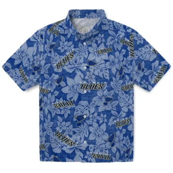 st louis blues hibiscus oasis blue hawaiian shirts best selling