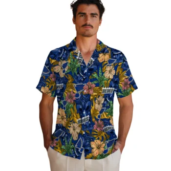 st louis blues tiki jungle blue hawaiian shirts fashion forward