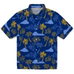 St. Louis Blues Hawaiian Shirt – Palm And Clouds