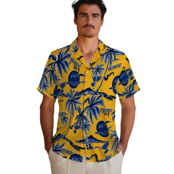 st louis blues palm sunset hawaiian shirts fashion forward