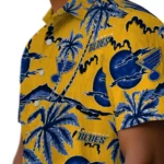 St. Louis Blues Hawaiian Shirt – Palm Sunset