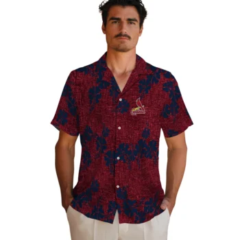 st louis cardinals hibiscus petals red hawaiian shirts fashion forward
