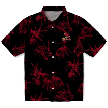 st louis cardinals bamboo branches red black hawaiian shirts best selling