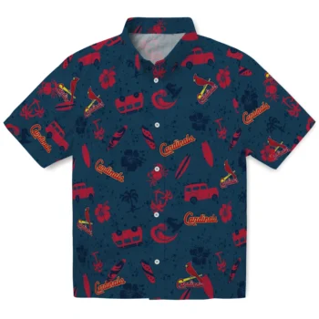 st louis cardinals beach vibe navy hawaiian shirts best selling