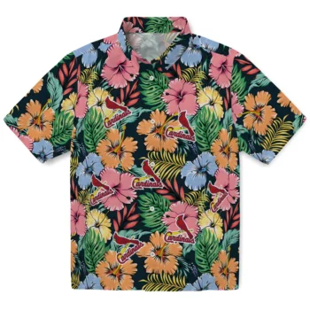 st louis cardinals brilliant hibiscus garden hawaiian shirts best selling