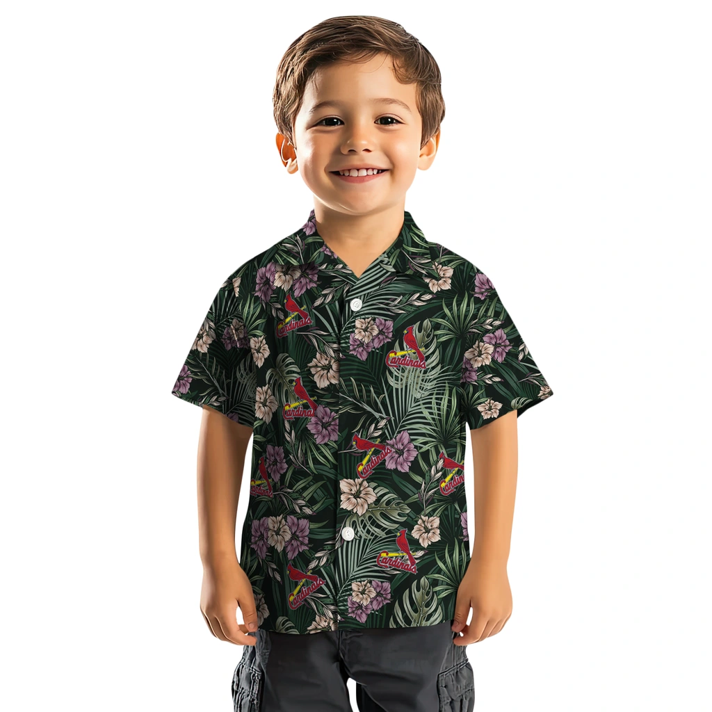St. Louis Cardinals Hawaiian Shirt - Hibiscus Leaves Pattern st louis cardinals hibiscus leaves pattern green hawaiian shirts top rated