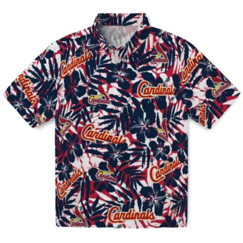 st louis cardinals hibiscus overlay hawaiian shirts best selling