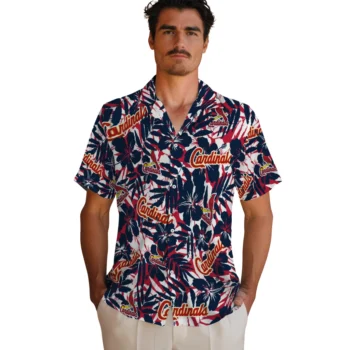 st louis cardinals hibiscus overlay hawaiian shirts fashion forward