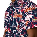 St. Louis Cardinals Hawaiian Shirt – Hibiscus Overlay