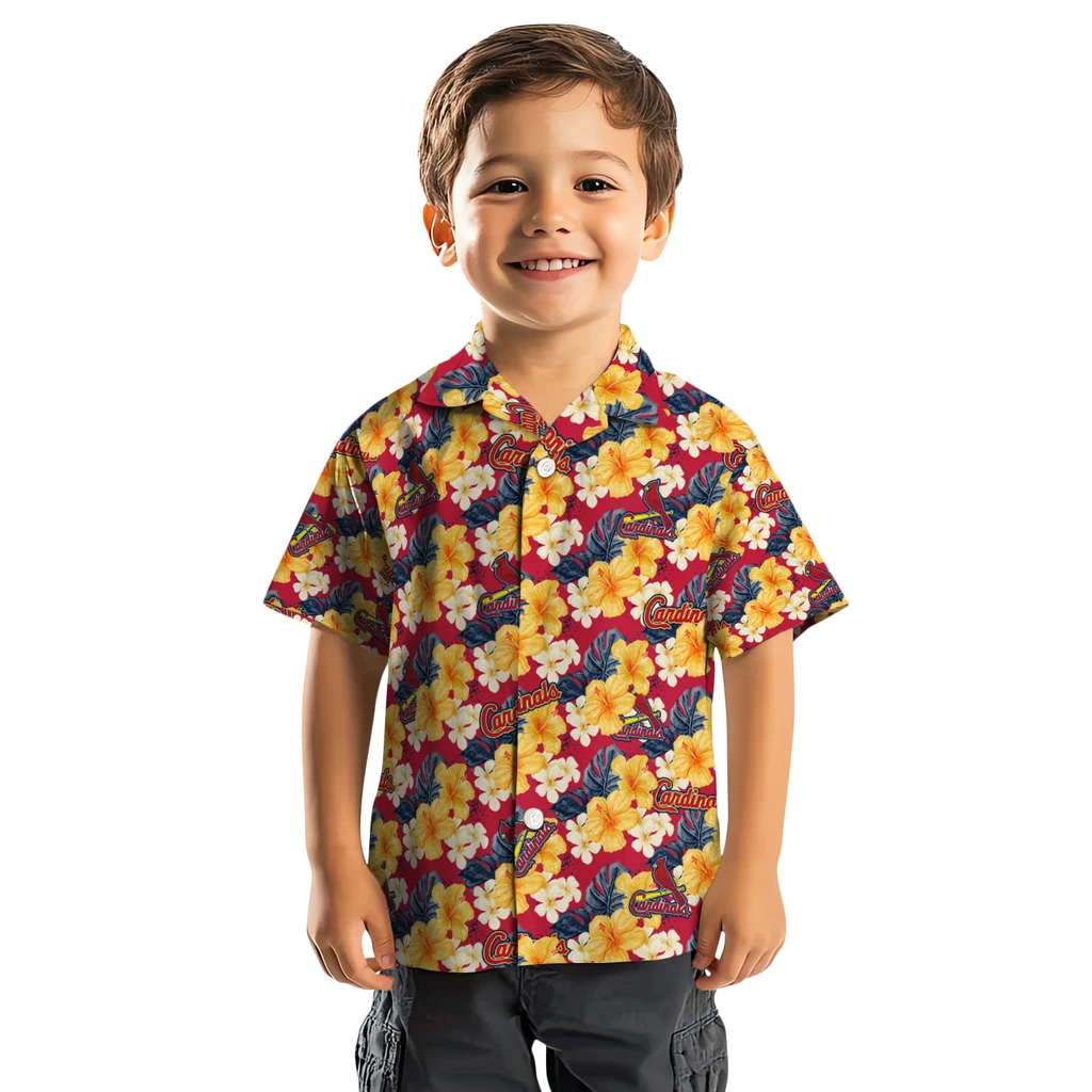 St. Louis Cardinals Hawaiian Shirt - Hibiscus Tropics st louis cardinals hibiscus tropics red yellow hawaiian shirts top rated