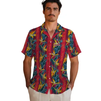 st louis cardinals paradise vines red hawaiian shirts fashion forward