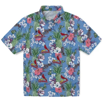 st louis cardinals pineapple bouquet best sky blue hawaiian shirts best selling
