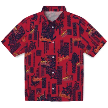 st louis cardinals turtle lines red hawaiian shirts best selling