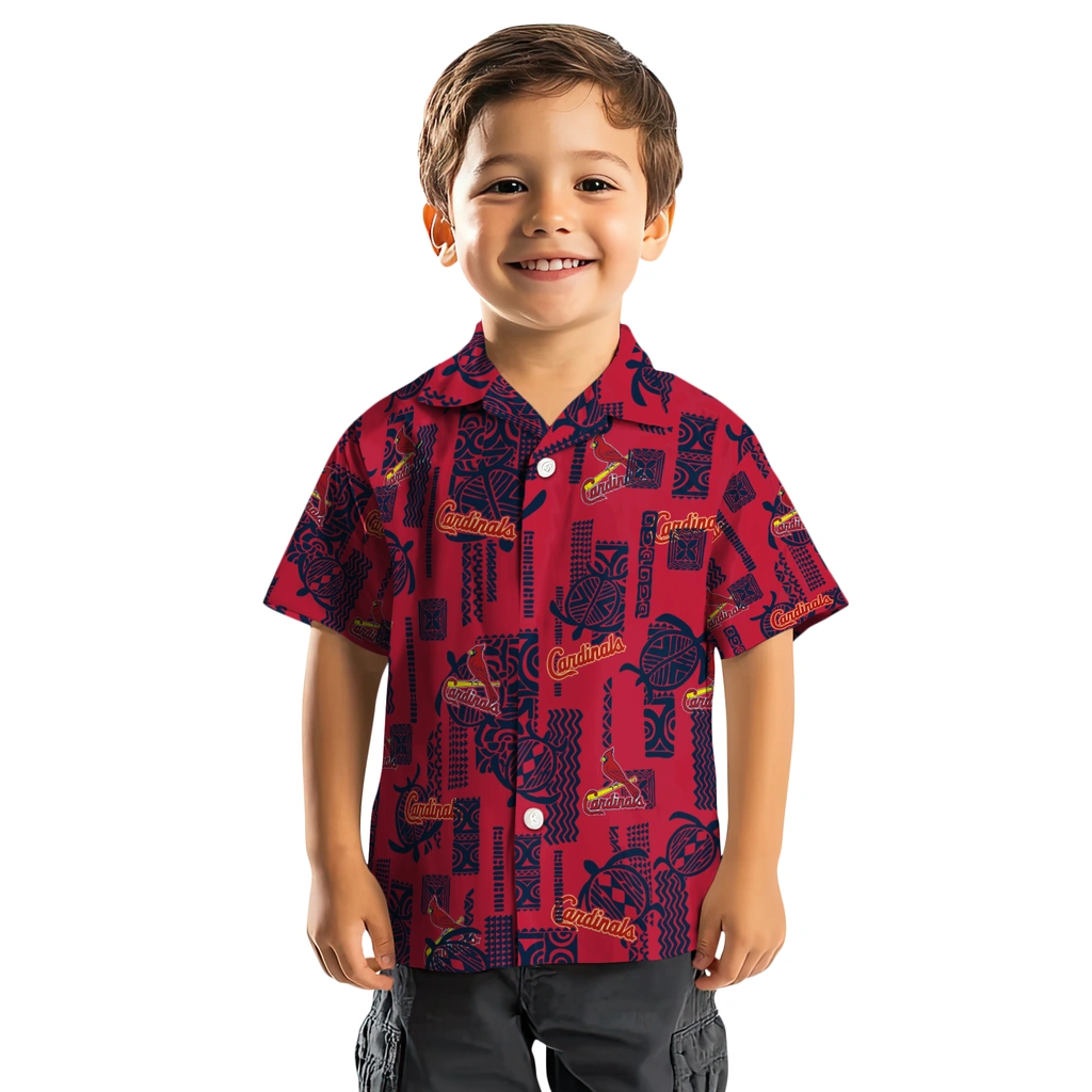 St. Louis Cardinals Hawaiian Shirt - Turtle Lines st louis cardinals turtle lines red hawaiian shirts top rated