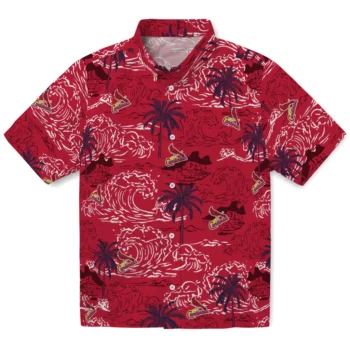 st louis cardinals wave palm red hawaiian shirts best selling