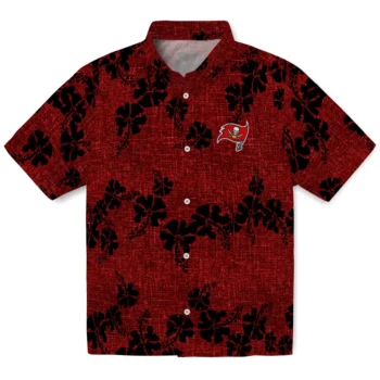 tampa bay buccaneers hibiscus petals red hawaiian shirts best selling