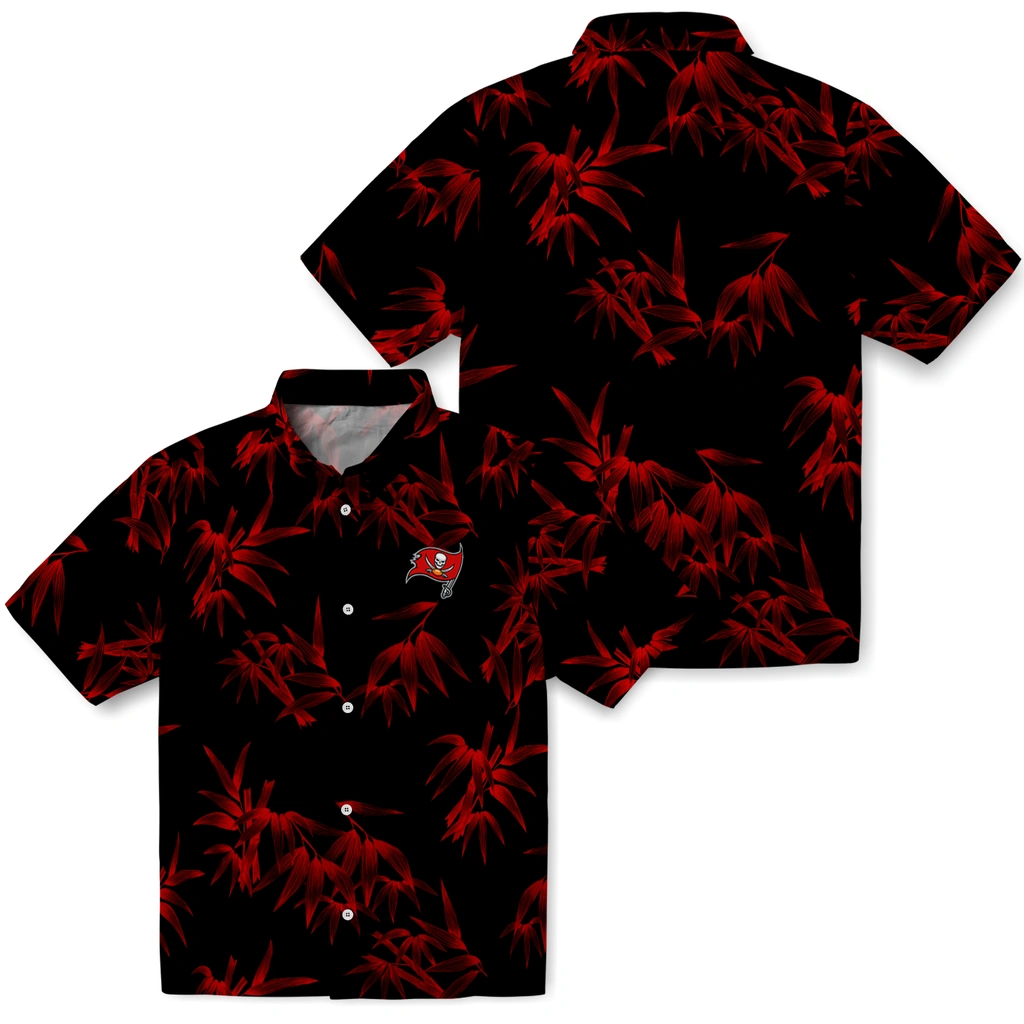 Tampa Bay Buccaneers Hawaiian Shirt - Bamboo Branches tampa bay buccaneers bamboo branches red black hawaiian shirts high quality