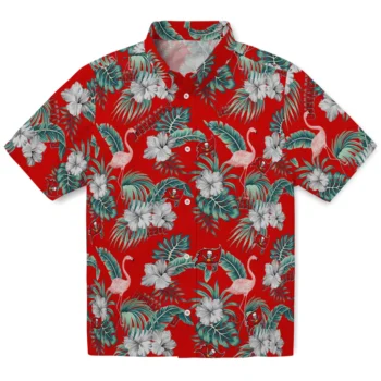 tampa bay buccaneers flamingo palms red hawaiian shirts best selling
