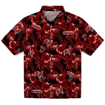 tampa bay buccaneers hibiscus exotic red hawaiian shirts best selling