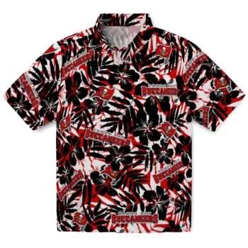 tampa bay buccaneers hibiscus overlay hawaiian shirts best selling
