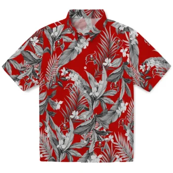 tampa bay buccaneers palm leaves red hawaiian shirts best selling