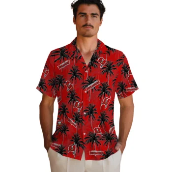 tampa bay buccaneers palm grove red hawaiian shirts fashion forward