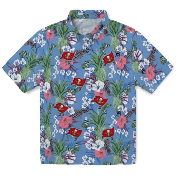 tampa bay buccaneers pineapple bouquet best sky blue hawaiian shirts best selling