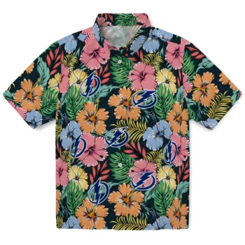 tampa bay lightning brilliant hibiscus garden hawaiian shirts best selling