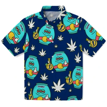 tampa bay lightning bong smile blue hawaiian shirts best selling