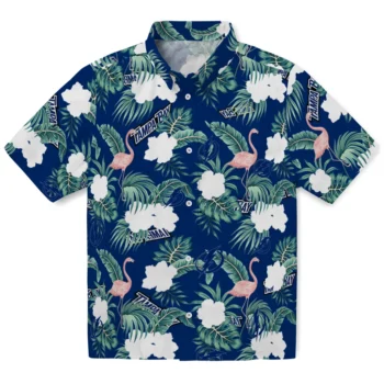 tampa bay lightning flamingo palms blue hawaiian shirts best selling