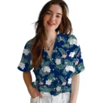 Tampa Bay Lightning Hawaiian Shirt – Flamingo and Hibiscus