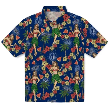 tampa bay lightning hawaiian girls design blue hawaiian shirts best selling