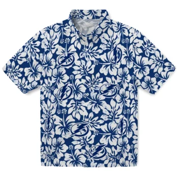 tampa bay lightning hibiscus motif blue white hawaiian shirts best selling