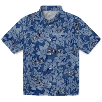 tampa bay lightning hibiscus oasis blue hawaiian shirts best selling
