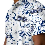 Tampa Bay Lightning Hawaiian Shirt – Hibiscus Overlay