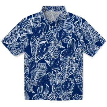 tampa bay lightning leaf outline blue hawaiian shirts best selling