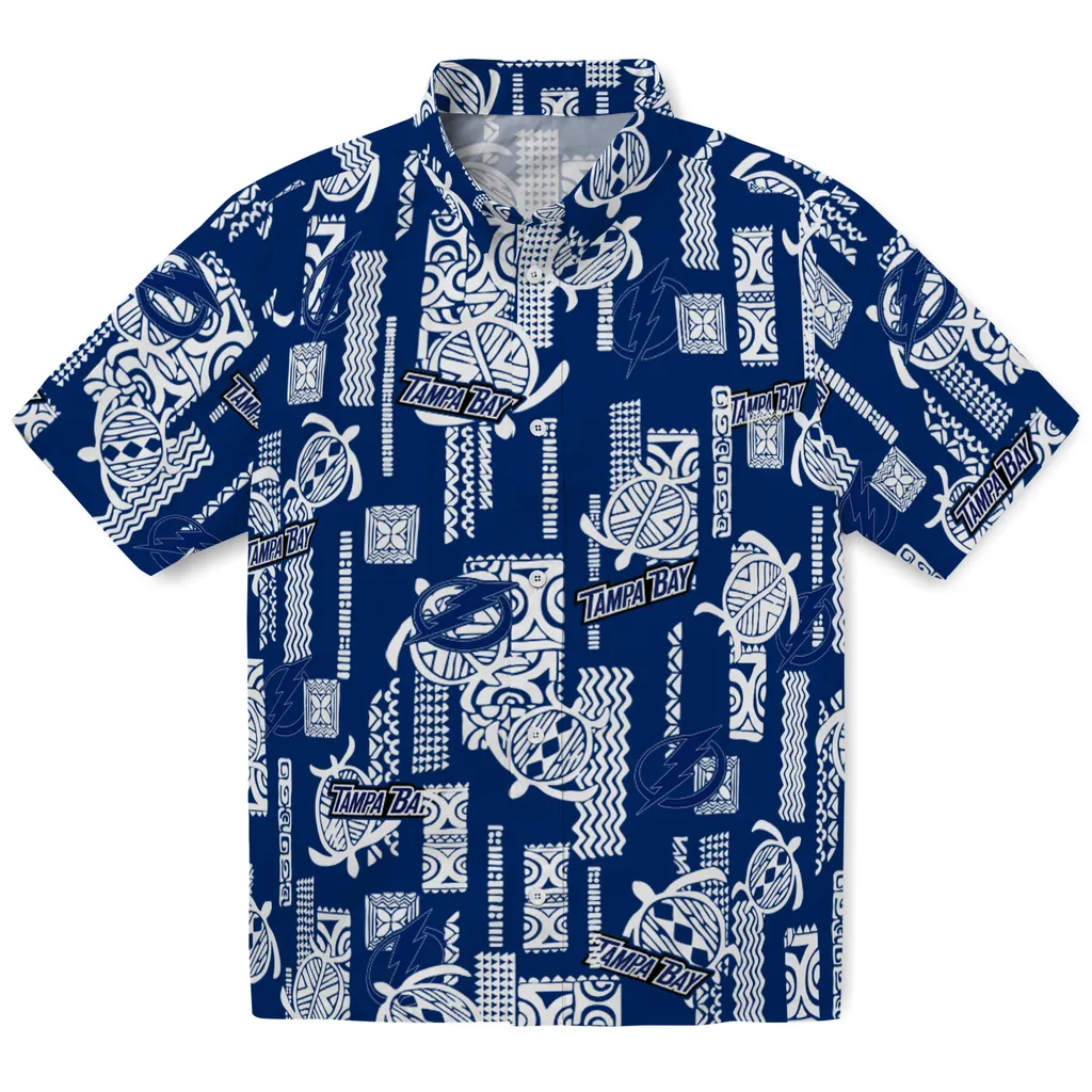 Tampa Bay Lightning Hawaiian Shirt - Turtle Lines tampa bay lightning turtle lines blue hawaiian shirts best selling