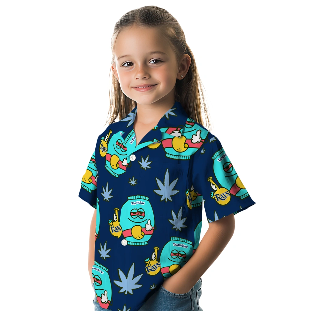 Tampa Bay Rays Hawaiian Shirt - Chill Vibe tampa bay rays bong smile navy hawaiian shirts premium grade