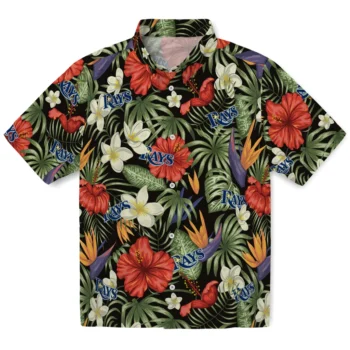 tampa bay rays hibiscus bird hawaiian shirts best selling