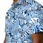 Tampa Bay Rays Hawaiian Shirt – Hibiscus Overlay