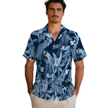 tampa bay rays palm leaves navy hawaiian shirts fashion forward