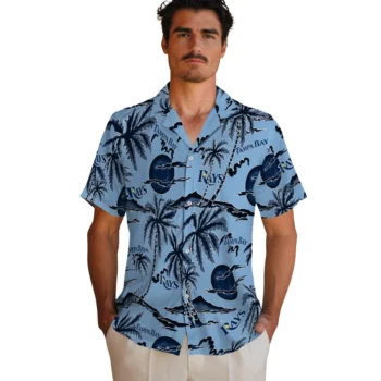 tampa bay rays palm sunset hawaiian shirts fashion forward