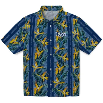 tampa bay rays paradise vines navy hawaiian shirts best selling