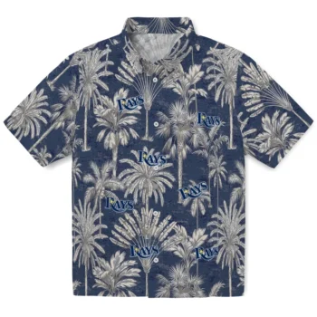 tampa bay rays palm shadows navy hawaiian shirts best selling